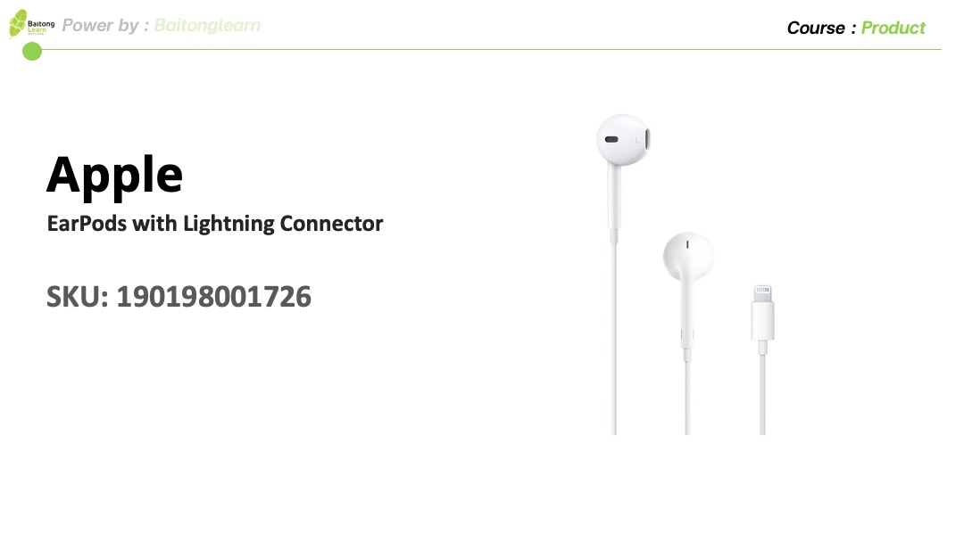 Apple Acc EarPods with Lightning Connector