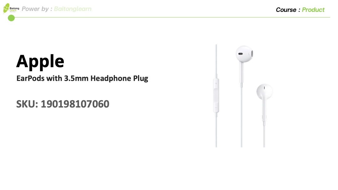 Apple Acc EarPods with 3.5mm Headphone Plug