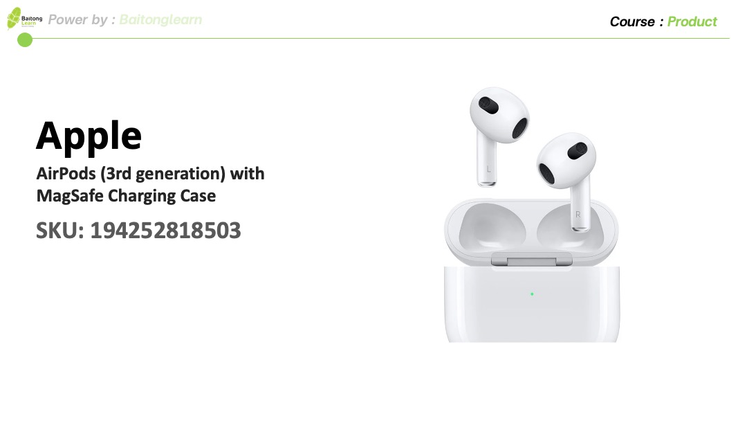 Apple Acc AirPods (3rd generation) with MagSafe Charging Case